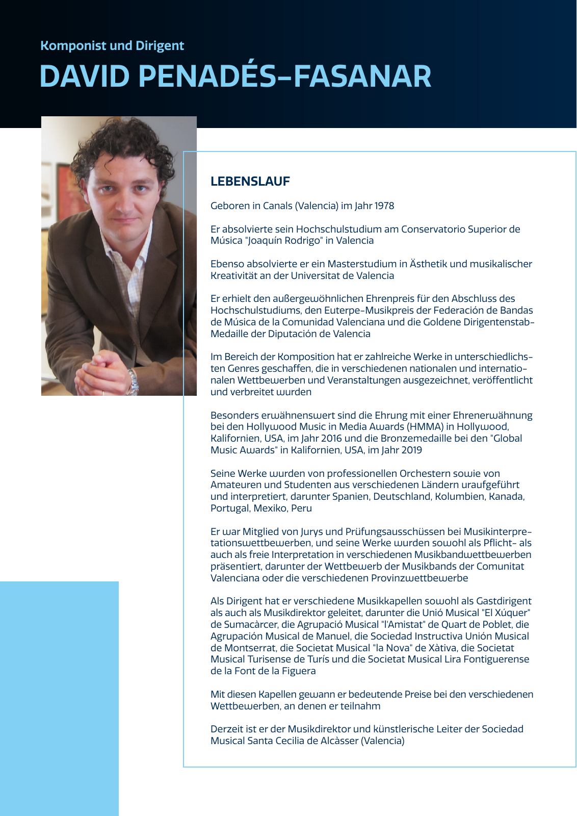 Dirigentenworkshop, Zweiseitiges Exposé, Ansicht 2