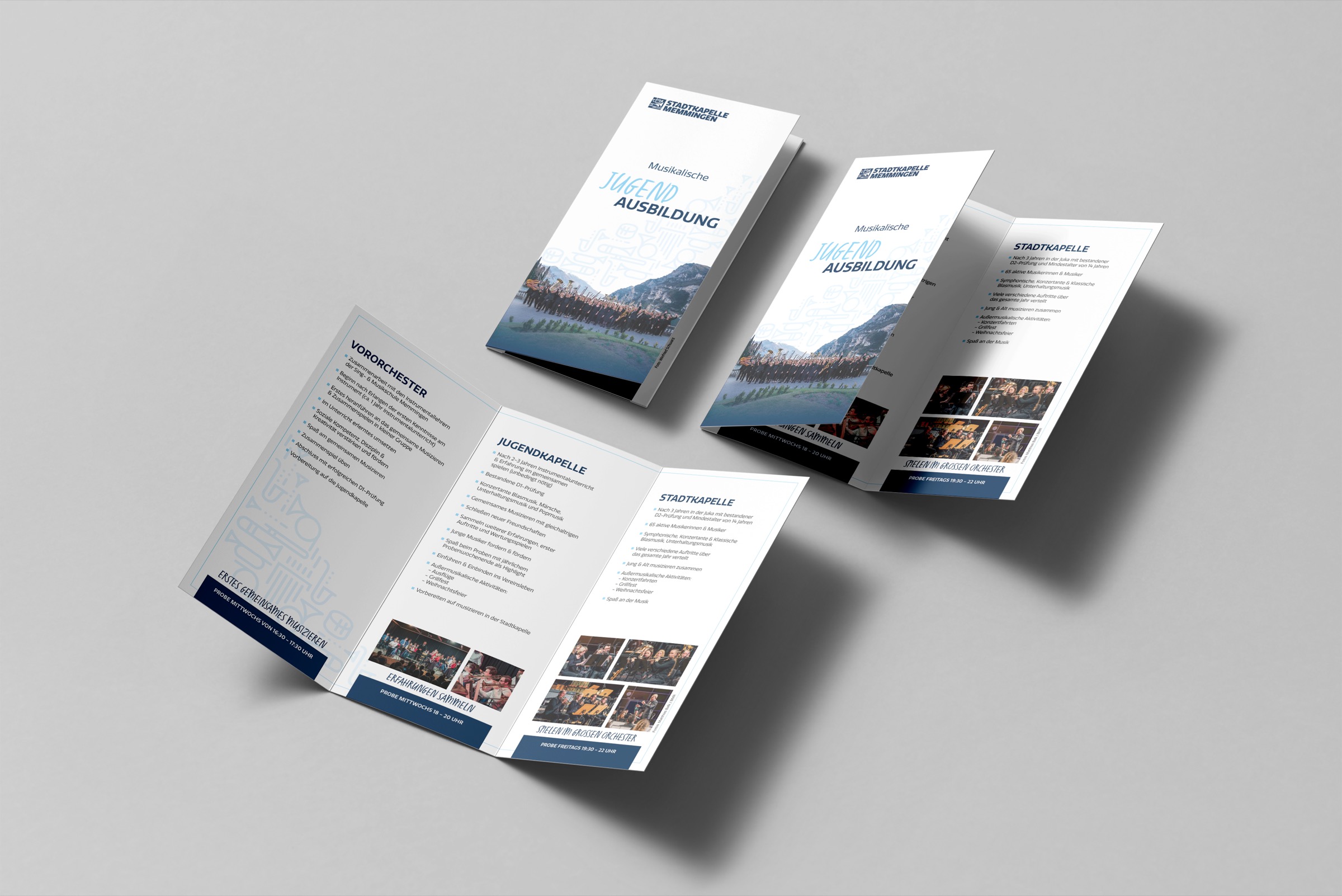 Jugendausbildung, Sechsseitiger DIN-lang-Flyer
